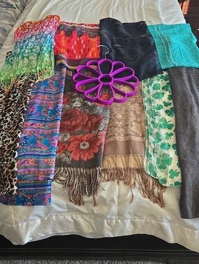 Assorted Women’s Scarves and Shawls - Multicolor